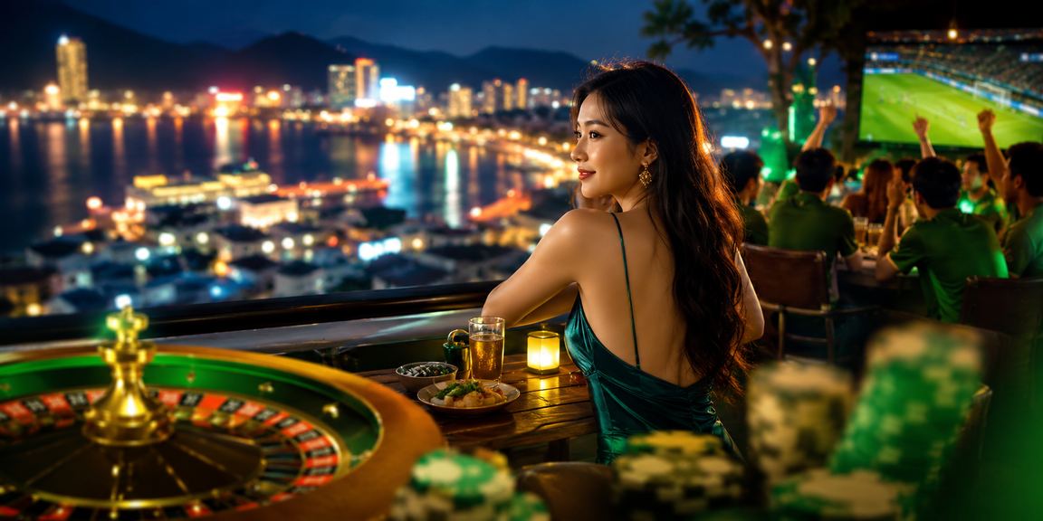 Khách hàng Nha Trang thưởng thức cà phê và theo dõi ưu đãi casino trực tuyến